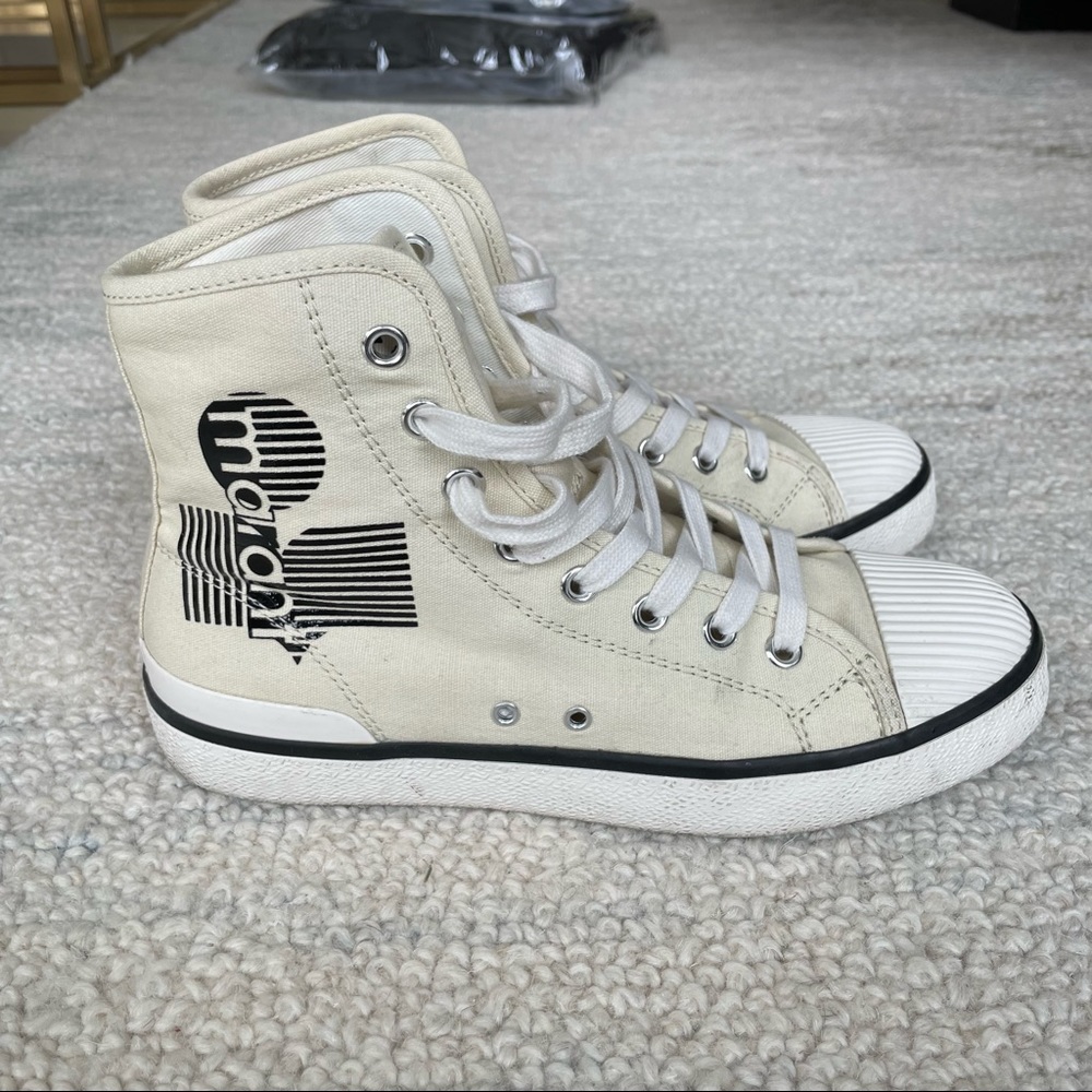 Isabel Marant Benkeen Hightop Canvas Sneakers